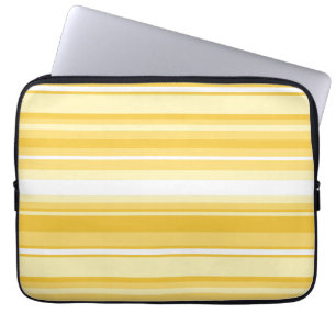 Gele strepen laptop sleeve