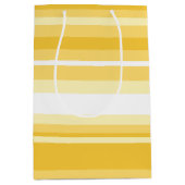 Gele strepen medium cadeauzakje (Voorkant)