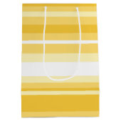 Gele strepen medium cadeauzakje (Achterkant)