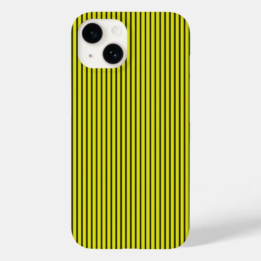 Gele Strepen Modern Minimaal Patroon Case-Mate iPhone Case (Achterkant)