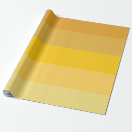 Gele strepen patroon cadeaupapier