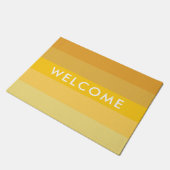 Gele strepen patroon deurmat (Schuin)