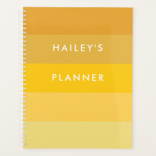 Gele strepen patroon planner