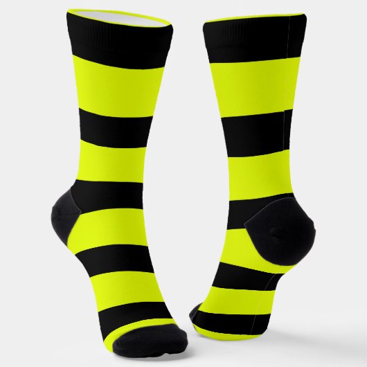Gele strepen patroon sokken (Gebogen)