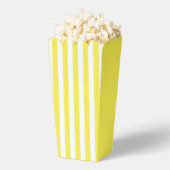 Gele strepen Popcorn Favor Box Bedankdoosjes (Popped)
