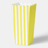 Gele strepen Popcorn Favor Box Bedankdoosjes (Voorkant)