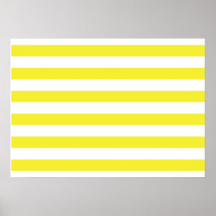 Gele strepen poster