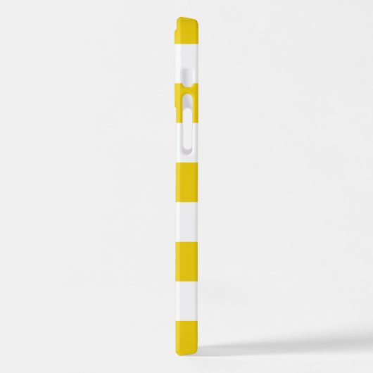 Gele strepen, streeppatroon, lijnen, Jouw naam iPhone Hoesje (Linkerkant)