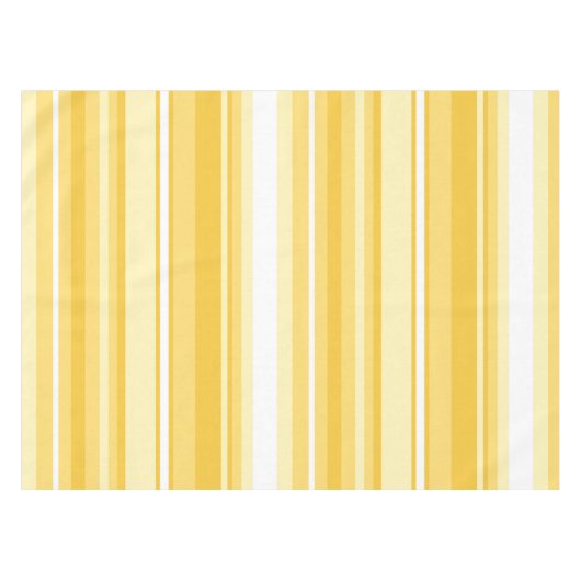 Gele strepen tafelkleed (Voorkant (Horizontaal))