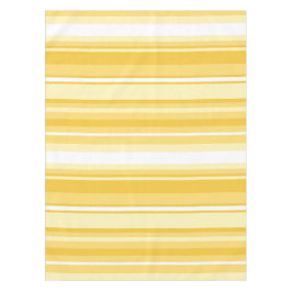 Gele strepen tafelkleed