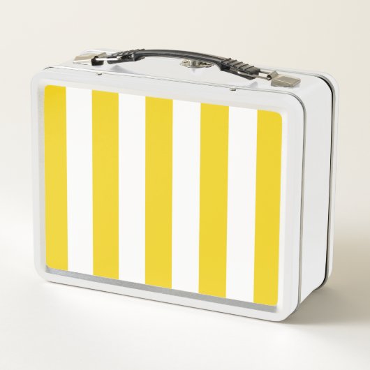 Gele strepen, witte strepen, gestreept patroon (Achterkant)