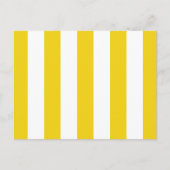 Gele strepen, witte strepen, gestreept patroon briefkaart (Voorkant)
