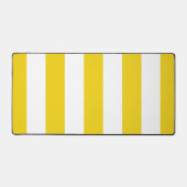 Gele strepen, witte strepen, gestreept patroon bureaumat (Voorkant)