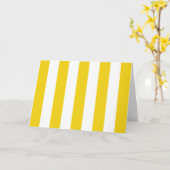 Gele strepen, witte strepen, gestreept patroon kaart (Gele Bloem)