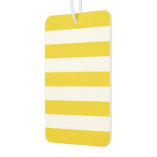 Gele strepen, witte strepen, gestreept patroon luchtverfrisser (Links)