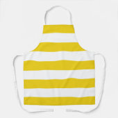 Gele strepen, witte strepen, gestreept patroon schort (Voorkant)