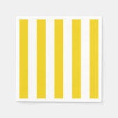 Gele strepen, witte strepen, gestreept patroon servet (Voorkant)