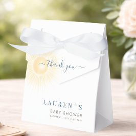 Gele Strepen Zon Zoon Baby Shower Bedankt Bedankdoosjes