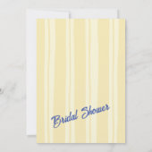 Gele strip Ciao Bella Vrijgezellenfeest Kaart (Achterkant)