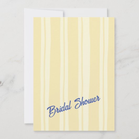 Gele strip Ciao Bella Vrijgezellenfeest Kaart (Achterkant)