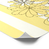 Gele Stripe Baby Koala Twin Kinder Party Welkom Poster (Hoek)