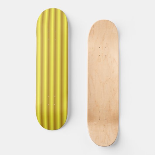 Gele Stripe Green Skateboard (Voorkant)
