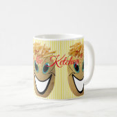 Gele Stripe Potato, Franse Fries, Ketchup? Mok (Voorkant rechts)