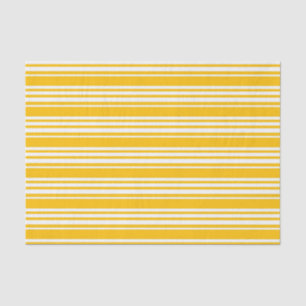 Gele striped Print Glossy Tissuepapier