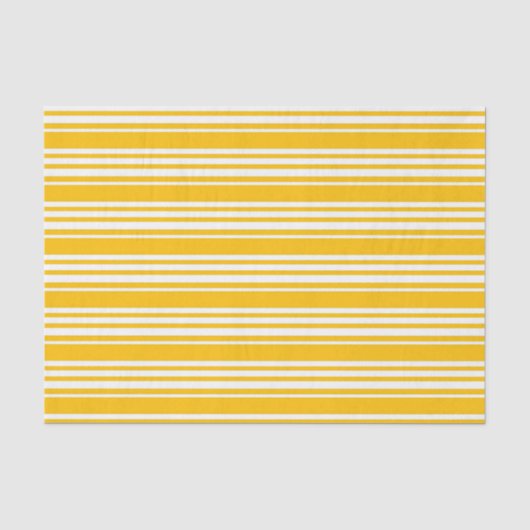 Gele striped Print Glossy Tissuepapier (Voorkant)