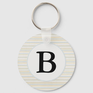 Gele Stripesonogram Sleutelhanger