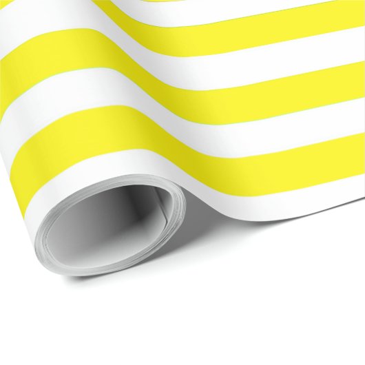 Gele strips cadeaupapier (Rol Hoek)