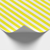 Gele strips cadeaupapier (Hoek)