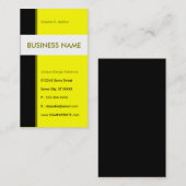 gele stroomlijn visitekaartje (Voorkant / Achterkant)