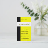 gele stroomlijn visitekaartje (Staand voorkant)