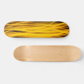 Gele stroomlijnen persoonlijk skateboard (Horizontaal)