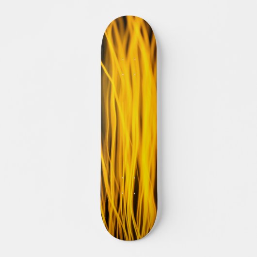 Gele stroomlijnen persoonlijk skateboard (Voorkant)