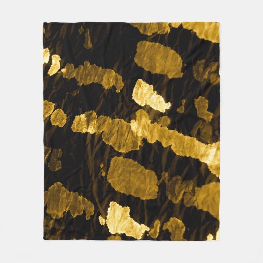 Gele stropdas-kleurstof splash, waterverf. fleece deken (Voorkant)