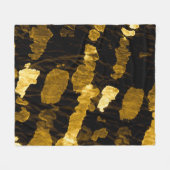 Gele stropdas-kleurstof splash, waterverf. fleece deken (Voorkant (Horizontaal))