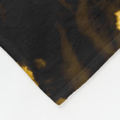 Gele stropdas-kleurstof splash, waterverf. fleece deken (Hoek)