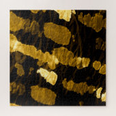 Gele stropdas-kleurstof splash, waterverf. legpuzzel (Horizontaal)