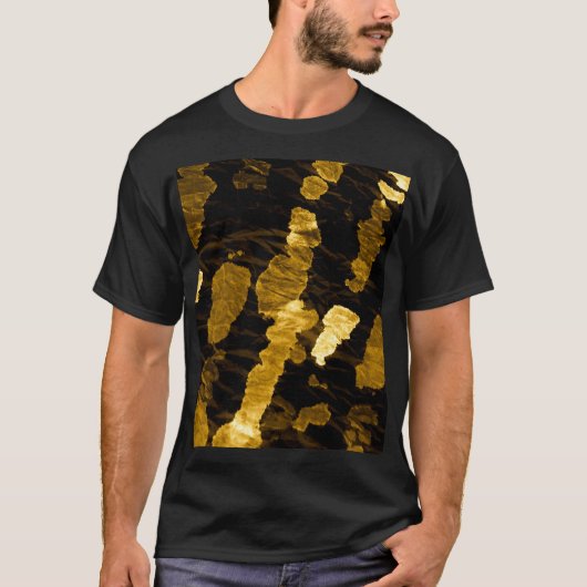 Gele stropdas-kleurstof splash, waterverf. t-shirt (Voorkant)