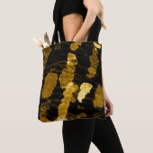 Gele stropdas-kleurstof splash, waterverf. tote bag (Dichtbij)