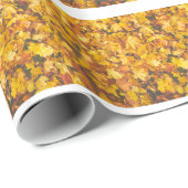 gele struik cadeaupapier (Rol Hoek)