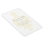 Gele subtle Damask sparen de Datum Flexi Magnet Magneet (Rechterzijde)