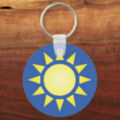 Gele Sun-Sleutelhanger Sleutelhanger (Voorkant)