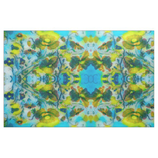 Gele Sunbeam Bloemen Stof