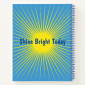 Gele Sunburst Spiraal Notebook Notitieboek (Achterkant)