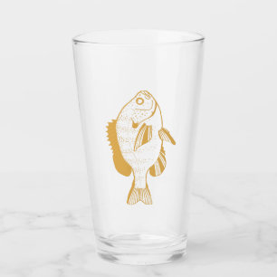 Gele Sunfish Glas voor Beer Dri