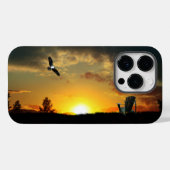 Gele Sunset Grassy Meadow Cell Phone Case (Achterkant (horizontaal))