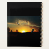 Gele Sunset Grassy Meadow Dagelijkse Planner (Achterkant)
